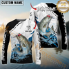 Maxcorners Fishing Water Flow Custom Name & Team Name 3D Shirts