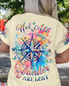 Maxcorners Not All Who Wander Are Lost Compass All Over Print LM2101