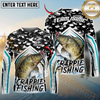 Maxcorners Fishing Black Camo Sport Custom Name & Team Name 3D Shirts