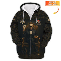 Maxcorners Custom Poker Shirt, ACE Shirt, Grim Reaper Poker Shirts For Men, Casino Shirt, Gift for Poker PlayersLM1009