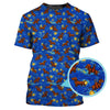 Maxcorners Pattern Golf Shirt For Golfer, Dachshund Golf Shirt, Starry Night Dachshund Golf Shirt For Men