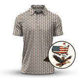 Maxcorners American golf shirt, USA Golf Shirts For Golfer, Pattern Golf Shirt, Men Golf Gift