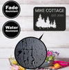 Maxcorners Personalized Forest Metal Sign WITH LED/WITHOUT LED - Rustic Cabin Name Sign With Pine Trees, Wall Art for Lodge & Home LM0110