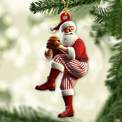 Maxcorners Custom Name and Number Baseball Ornament, Baseball Team Christmas Gift 2D Flat LM2111