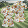 Maxcorners Surfing Santa Tropical Christmas Golf Polo Shirt, Golf Shirts For Women, Women's Golf Apparel LM1507