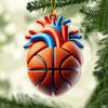 Maxcorners Custom Name Basketball Ornament, Basketball Lover Christmas Gift 2D Flat LM2111