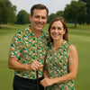 Maxcorners Naughty Fun Adult Humor St Patrick's Day Golf Shirt, Green Orange White Polo Shirts For Men