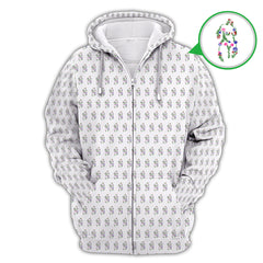 Maxcorners Flower Art Drawing Pattern Golf Polos, Funny Golf Shirt, Crazy Golf Shirts For Men