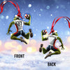 Maxcorners Custom Name Stink Christmas Handball Ornament, Christmas Gift for Handball Lover 2D Flat LM2111