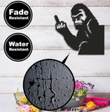 Maxcorners Funny Bigfoot Metal Sign WITH LED/WITHOUT LED - Hilarious Bigfoot Yard Decor, Rustic Outdoor Gag Gift for Man Cave LM0110