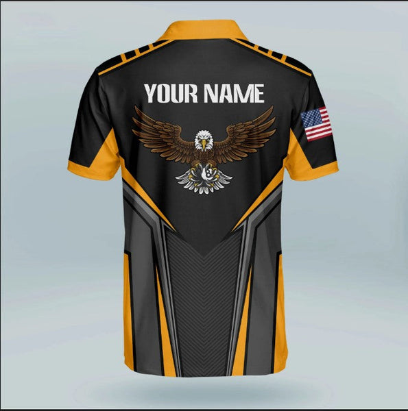 Maxcorners Eagle Billiard Personalized 3D Unisex Shirt