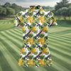 Maxcorners Tropical Pineapple Rifle Hawaiian Golf Shirt Pattern, Hawaiian Golf Shirt, Women’s Golf Apparel LM1507