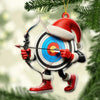 Maxcorners Custom Name Archery Ornament, Archery Christmas Gift 2D Flat LM2211