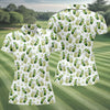 Maxcorners Funny Pickle Hawaiian Golf Shirt, Cartoon Style Women's Golf Tops, Ladies Golf Shirts LM1507