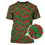 Maxcorners Funny Christmas Golf Shirt, Pattern Golf Shirt For Golfer, Crazy Golf Shirt For Men