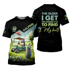 Maxcorners The Older I Get Custom Men's Golf Polo Shirt, Funny Golf Shirt, Dad Golf Gift