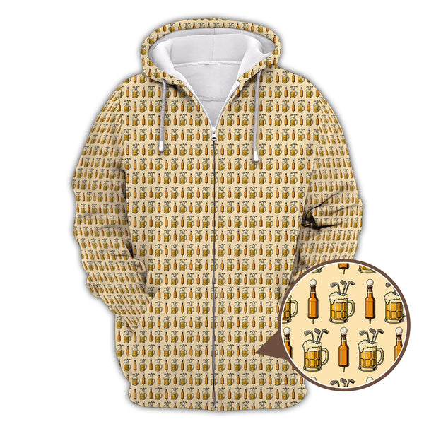 Beer Golf Shirt For Golfer, Pattern Golf Shirt, Funny Golf Shirt For Men, Crazy Golf Shirt