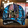 Maxcorners American Flag Bow Hunter Deer Hunting Camo Pattern 3D Multicolor Personalized Cap
