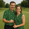 Maxcorners St Patrick's Day Leprechaun Character Golf And Beer Green Golf Shirt, Fun Golf Shirts For Men, Polo For Men