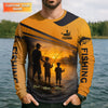 Maxcorners I Asked God For A Fishing Partner He Sent Me My Sons Personalized Fishing UPF Shirt, Christian Fishing Shirt, Gift For Dad