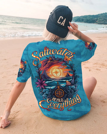 Maxcorners Saltwater Heals Everything Compass All Over Print LM2101