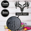 Maxcorners Personalized Deer Skull Metal Sign WITH LED/WITHOUT LED – Rustic Hunting Cabin Wall Decor, Gift for Hunters LM0110