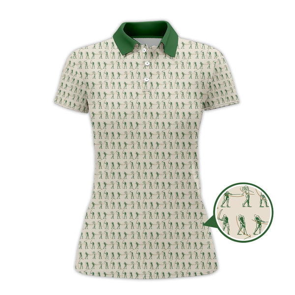 Maxcorners Golf Pattern Polos, Gofl Gift For Men's, Crazy Golf Shirts For Golfers