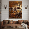 Maxcorners Hunting Dogs In Marsh Watching Ducks Fly Personalized Name Canvas