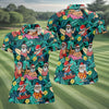 Maxcorners Women's Funny Santa Pool Float Golf Shirt, Christmas Golf Shirt, Women’s Golf Apparel LM1507