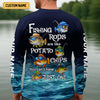 Maxcorners Fishing Rods Are Like Potato Chips Funny Fishing Shirt, SPF Shirt For Men, Gift For Fisherman
