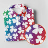 Maxcorners Rainbow Shamrock St Patrick's Day Golf Shirt, Women's Golf Tops, Ladies Golf Polos, Golf Shirt For Women