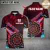 Maxcorners Darts Flame Dartboard Design Multicolor Customized Name, Team Name 3D Shirts