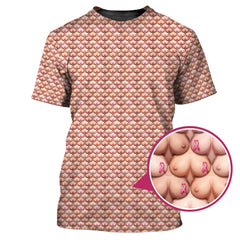 Maxcorners Golf Pattern Shirt, Funny Breast Cancer Golf Shirt, Golf Gift For Golfer