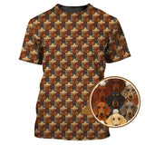 Maxcorners Crazy Golf Shirt For Men, Dachshund Golf Shirt For Golfer, Funny Pattern Golf Shirt