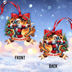 Maxcorners Custom Name Archery Ornament, Christmas Gift for Archery Lover 2D Flat LM2111