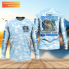 Maxcorners Personalized Camo Fishing Shirt, Go Fishing 3 Days A Week Shirt, Fishing UPF Shirts, Funny Fisherman Gift