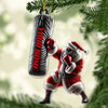 Maxcorners Custom Name Boxing Ornament, Christmas Gift for Boxing Lovers 2D Flat LM2111