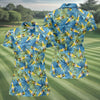 Maxcorners Funny Tropical Beer Bottle Pattern Golf Polo Shirt, Golf Tops For Women, Performance Golf Shirt LM1507