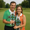 Maxcorners Celtic Cross Knotwork St Patrick's Day Shamrock Golf Shirt, Women's Golf Tops, Ladies Golf Shirts