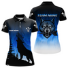 Maxcorners Persionalized Wolf-Head Dart Arrows Blue Dart Shirt For Men, Dart Team Jerseys LM184