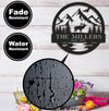 Maxcorners Personalized Mountain Elk Metal Sign WITH LED/WITHOUT LED Light Outdoor Cabin Decor Hunting Lodge Wall Decor LM0110