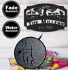 Maxcorners Personalized Hunting Metal Sign WITH LED/WITHOUT LED Light Deer Turkey Scene Custom Name Metal Wall Art Hunter Gift Rustic Cabin Decor LM0110