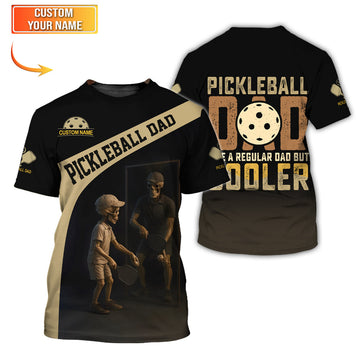 Maxcorners Pickleball Dad Shirt – Like a Regular Dad But Cooler Custom Polo – Funny Pickleball Gift for Men LM0509