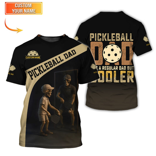 Maxcorners Pickleball Dad Shirt – Like a Regular Dad But Cooler Custom Polo – Funny Pickleball Gift for Men LM0509