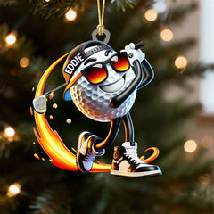Maxcorners Great Golf Swings Golf Ball Acrylic Ornament, Golf Xmas Ornaments, Golf Christmas Gifts, Cool Golf Gift LM1611
