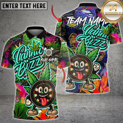 Maxcorners Darts Cannabis Vibe Multicolor Customized Name, Team Name 3D Shirts