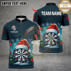 Maxcorners Darts Funny Dartboard Santa Design Personalized Name 3D Unisex Shirt