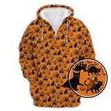 Maxcorners Funny Pattern Golf Shirt, Cat Golf Shirt For Golfer, Halloween Golf Shirt