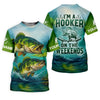 Maxcorners I'm A Hooker Fishing UV Shirts, Funny Fishing Shirt, Fisherman Outfit, Fishing Shirts For Men