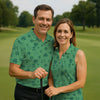 Maxcorners Leprechaun Hat Shamrock Beer Dark Green Seamless Pattern St. Patrick’s Day Golf Shirt, Golf Shirts For Men